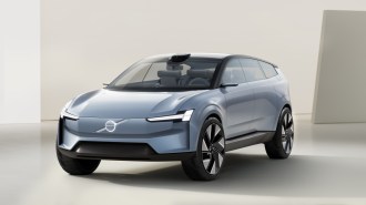 The Volvo Recharge Concept splits the difference between wagon and sport utility vehicle