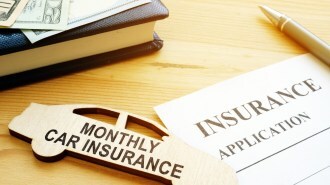 Monthly Car Insurance Application Form And Money Picture Id1165046537