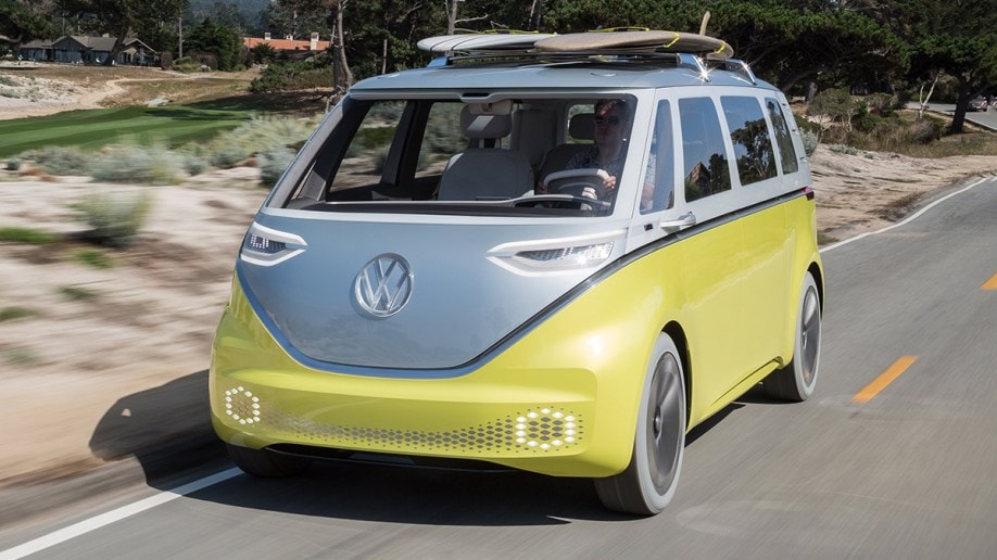 VW ID.Buzz in yellow.