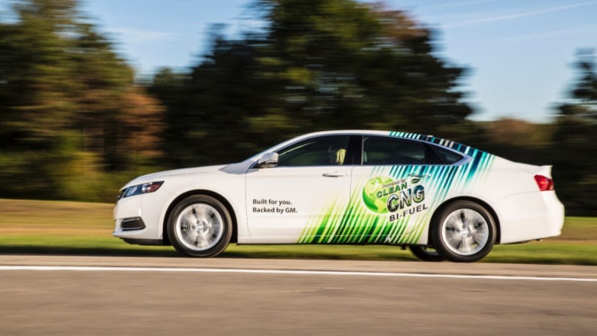 Chevrolet Impala powered with compressed natural gas.