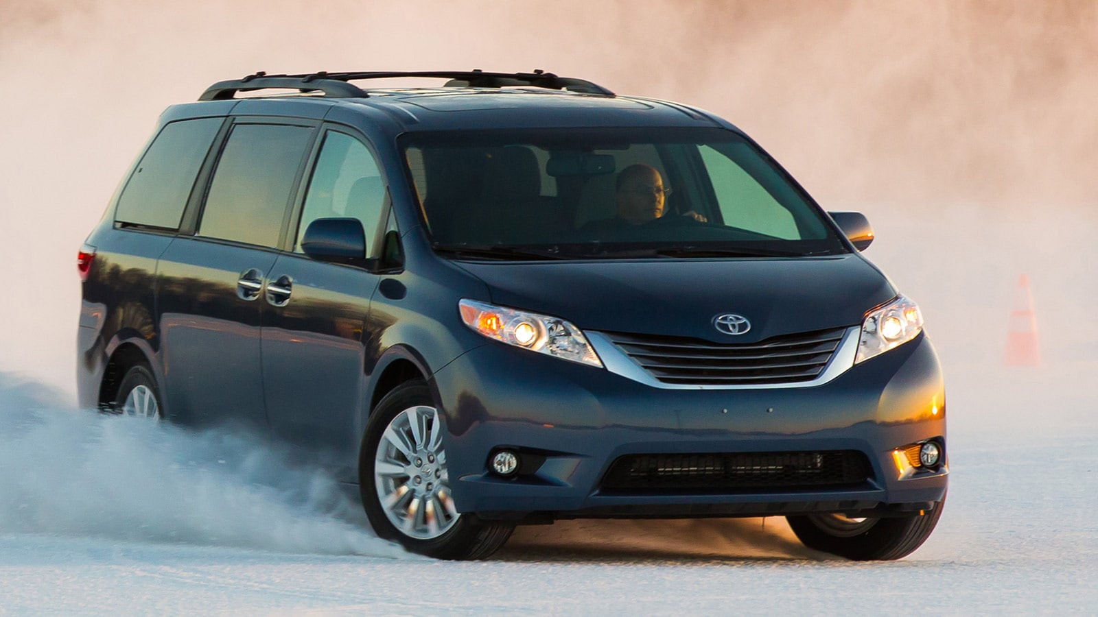 2015 Toyota Sienna in the snow.