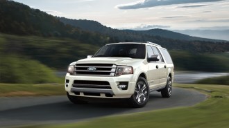 A 2017 Ford Expedition in white