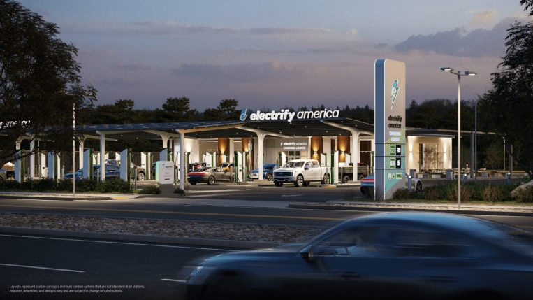 Electrify America charging station