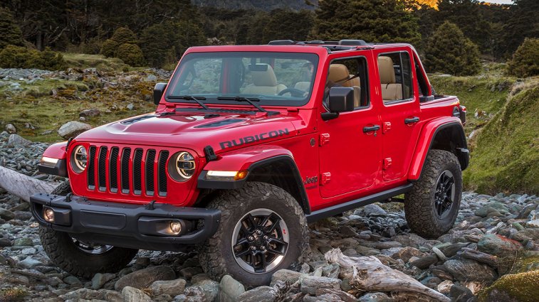 2018 Jeep Wrangler in red