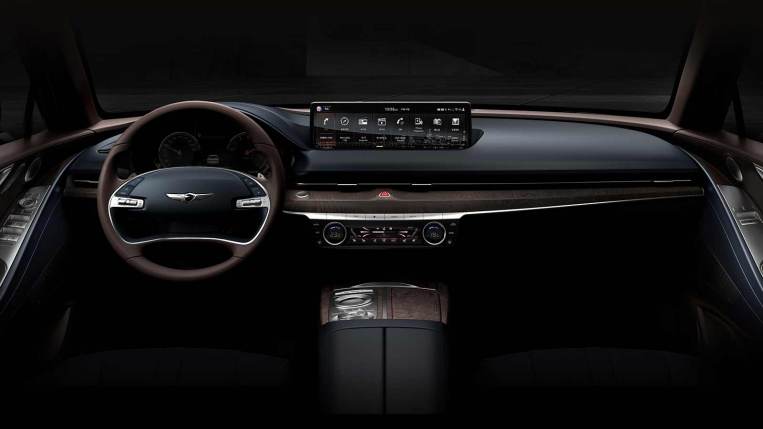 2022 Genesis G80 interior.