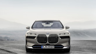 The 2023 BMW 7 Series seen from head on