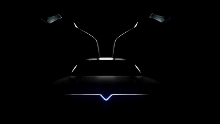 New DeLorean Reveal Date Moved Up 1 New DeLorean Reveal Date Moved Up DeLorean teaser animation head on