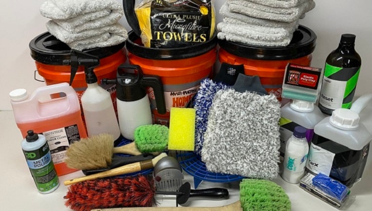 Exterior Car Cleaning Products and Equipment.