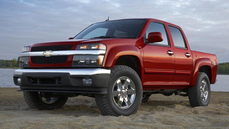 2011 Chevrolet Colorado in red.