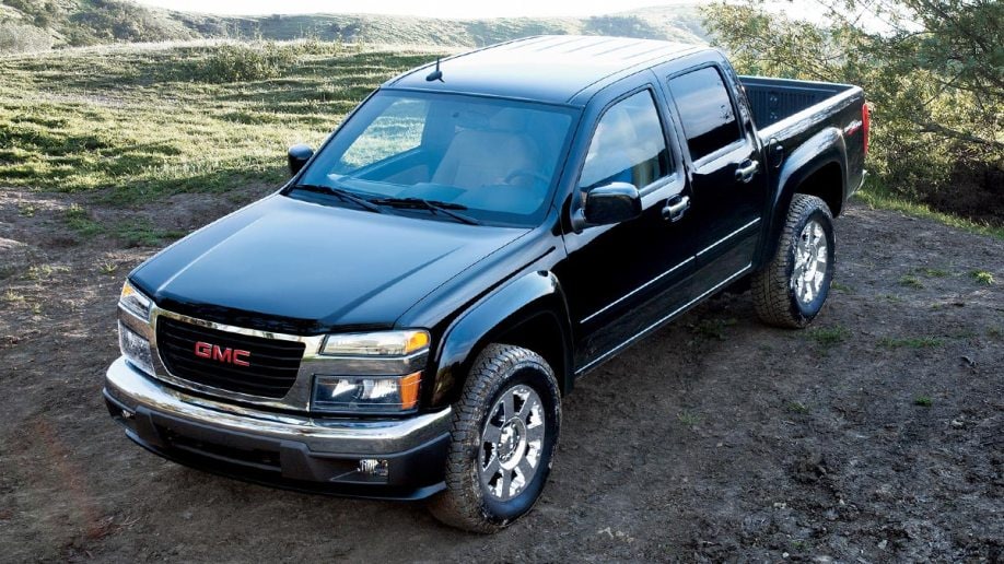 2012 GMC Canyon in black.