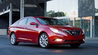 2013 Hyunai Sonata Front Three Quarter
