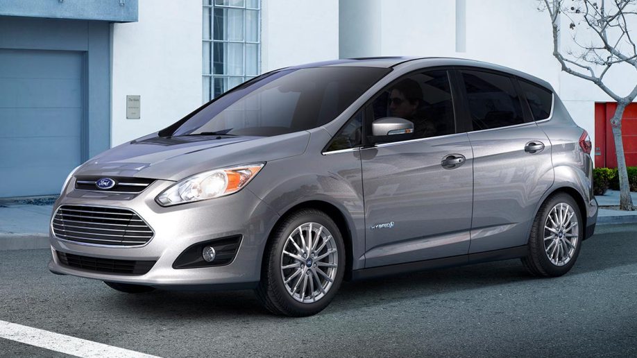 2013 Ford C-Max hybrid in silver.
