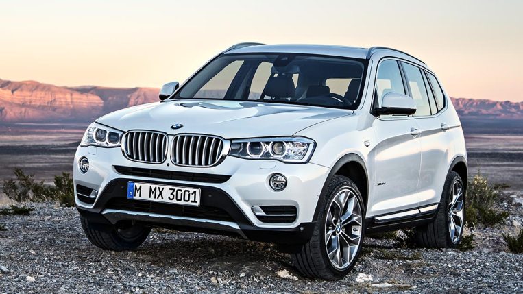 2016 BMW X3 in white.