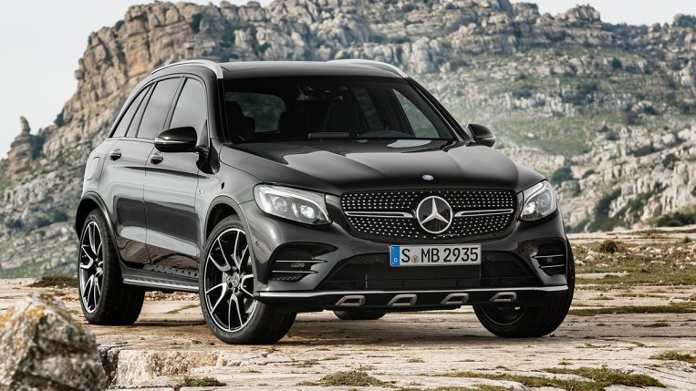 2017 Mercedes-Benz GLC in black.