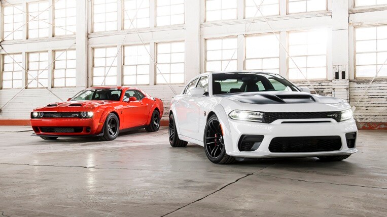 2022 Dodge Challenger SRT Super Stock and 2022 Dodge Charger