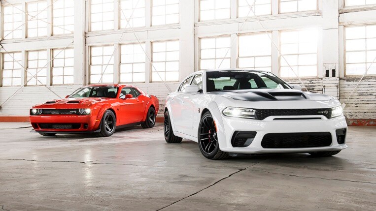 2022 Dodge Challenger SRT Super Stock and 2022 Dodge Charger