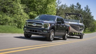 2022 Ford F-150 towing a boat