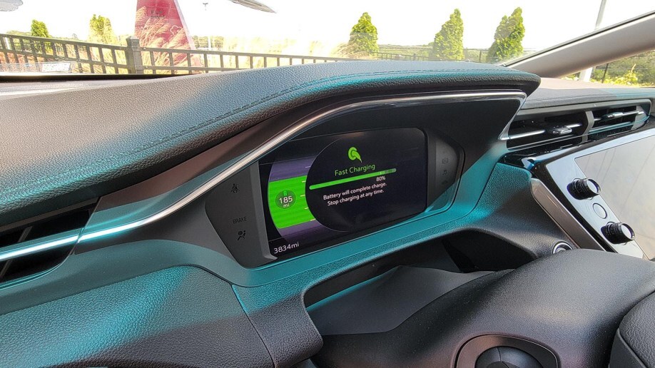 2022 EV battery charging status on the Chevy Bolt
