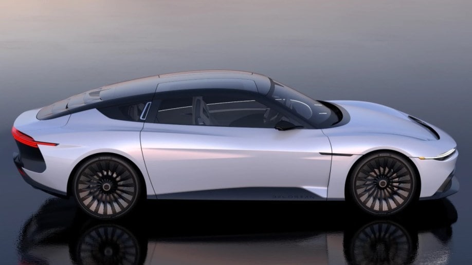 The DeLorean Alpha5 in profile