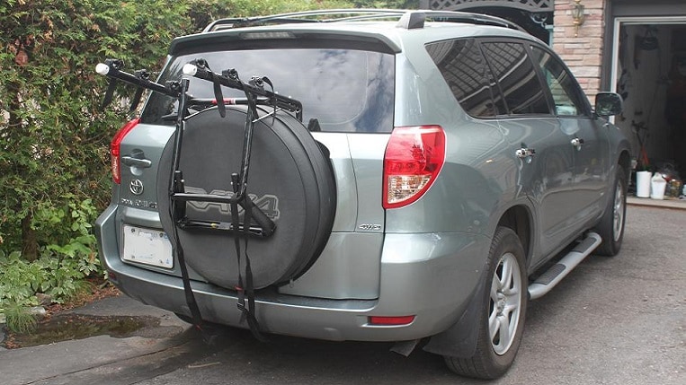 spare tire bike rack rav4