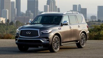 2022 Infiniti QX80 in gray.