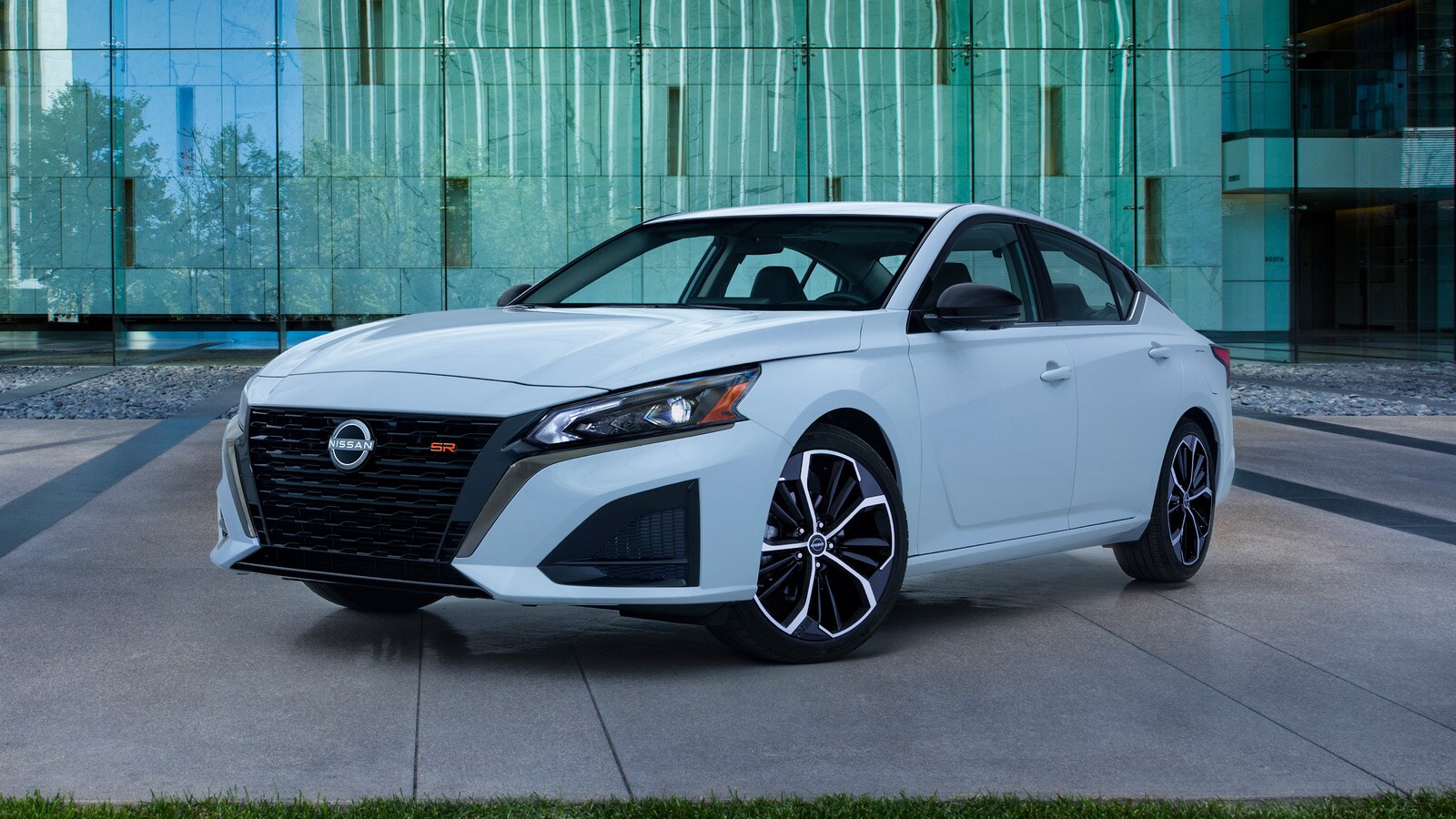 2023 Nissan Altima in white.