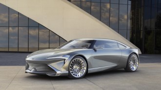 The Buick WIldcat concept, an all-electric car meant to show the direction of future Buick designs. It won't be sold.