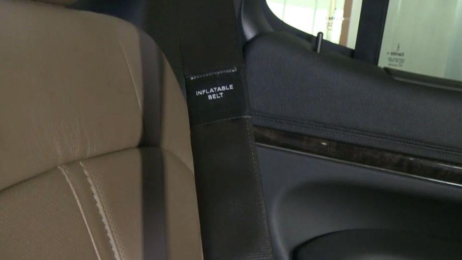 Ford Inflatable Seat Belt Hanging On Side
