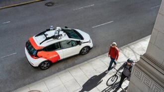A GM Cruise robotaxi