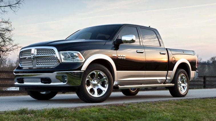 2013 Ram 1500 in black.