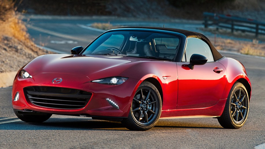 2017 Mazda Miata MX-5 in red.