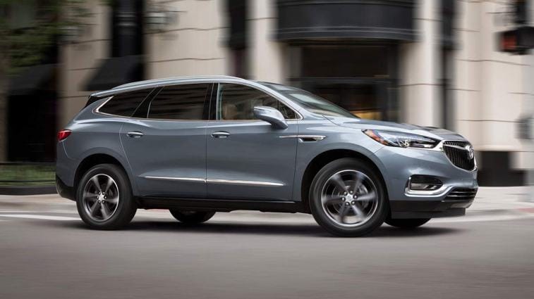 2018 Buick Enclave in silver.