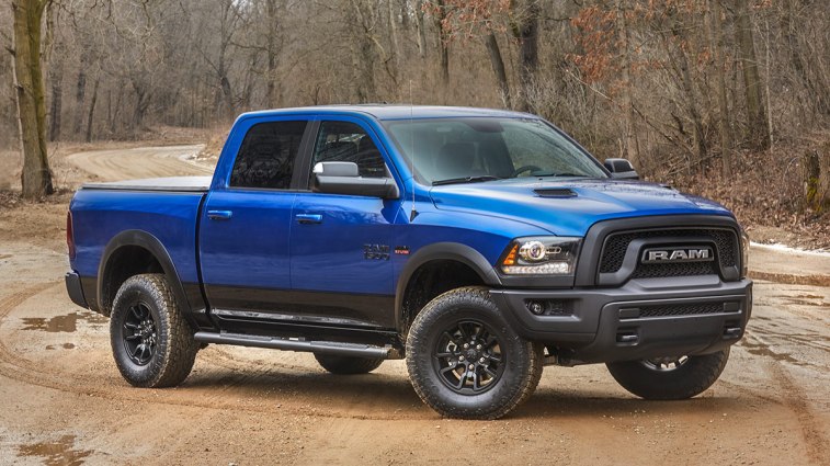 2018 RAM 1500 Rebel in blue.