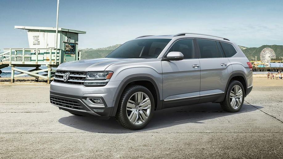 2019 Volkswagen Atlas in silver.