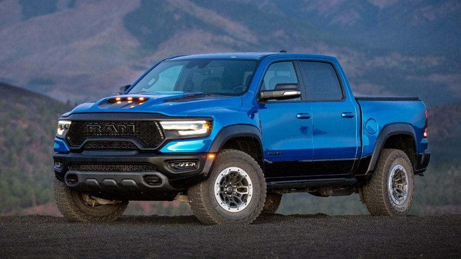 2022 RAM 1500 TRX in blue.