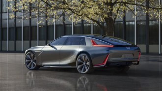 The Cadillac Celestic show car's unique rear-end design.