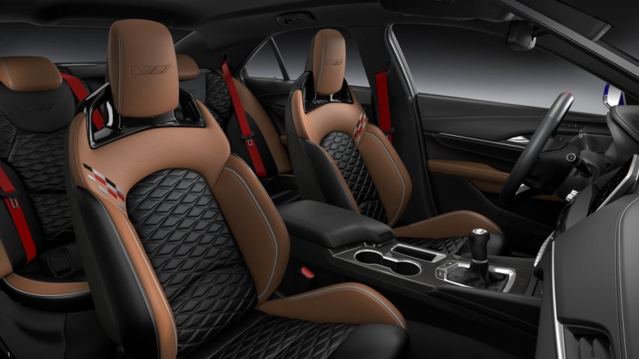 The interiof of the 2023 Cadillac CT4-V Blackwing Track Edition