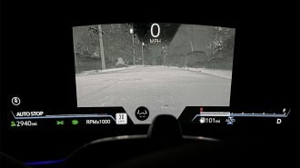 Night vision display in Cadillac Escalade