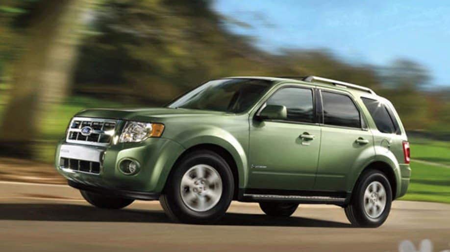 2011 Ford Escape in green.