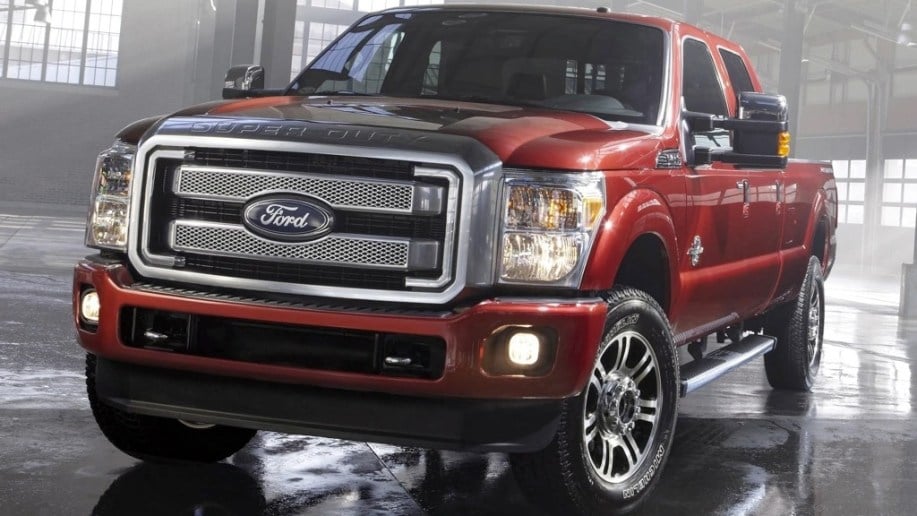 2014 Ford F-250 Super Duty in red