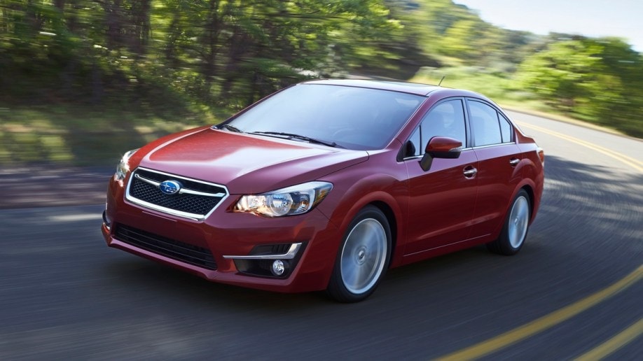 2015 Subaru Impreza in red