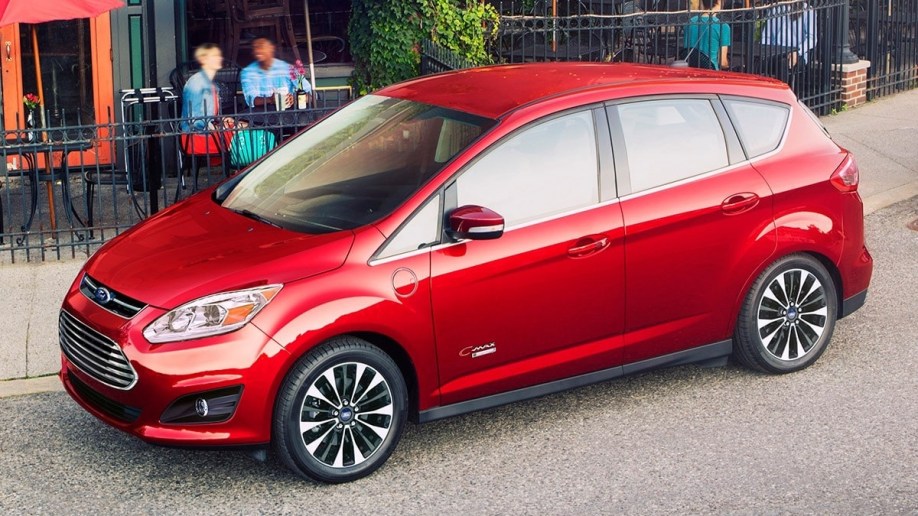 2017 Ford C-Max Energi in red