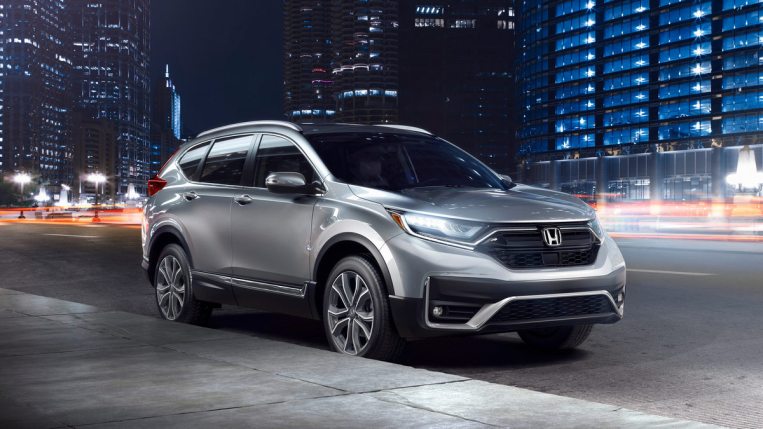 2022 Honda CR-V Touring at night