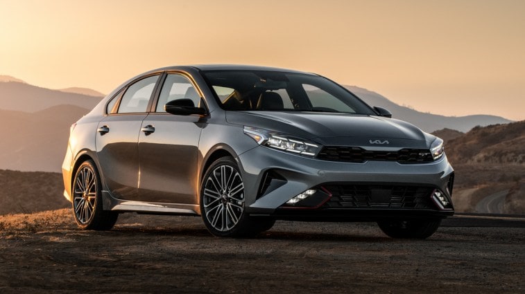 2022 Kia Forte GT at sunset