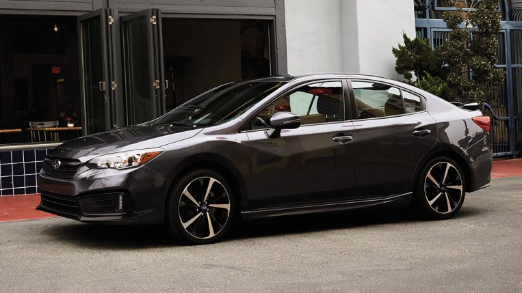 2022 Subaru Impreza in charcoal gray.