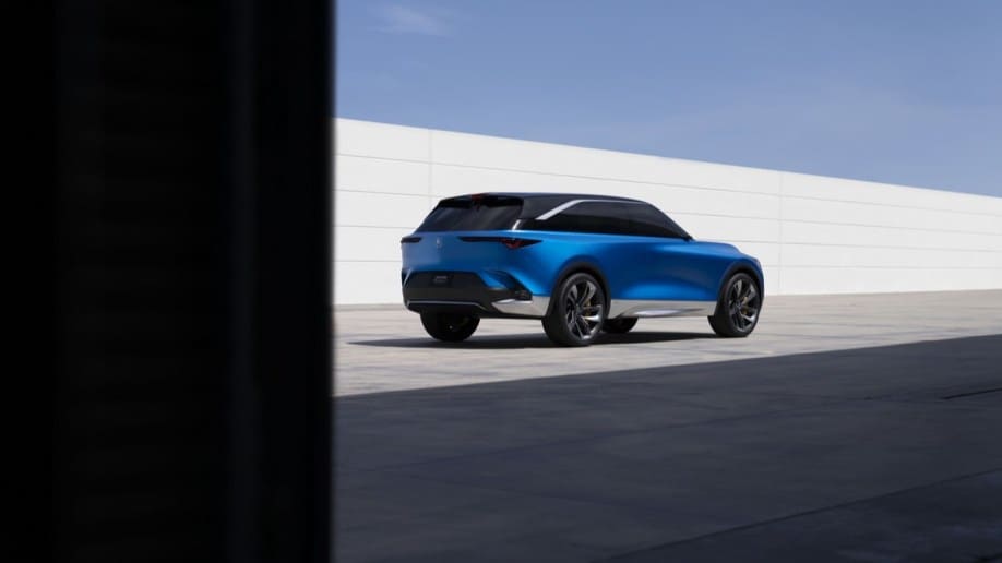 The Acura Precision EV concept from the rear