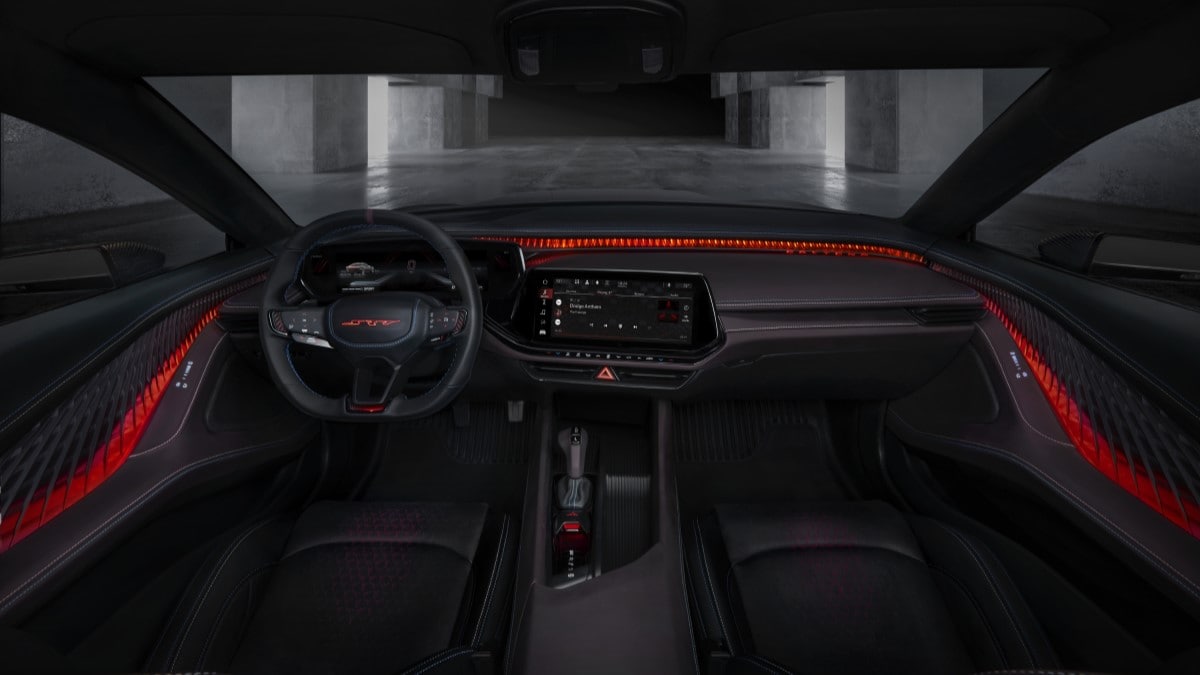 The interior of the Dodge Charger Daytona SRT Concept