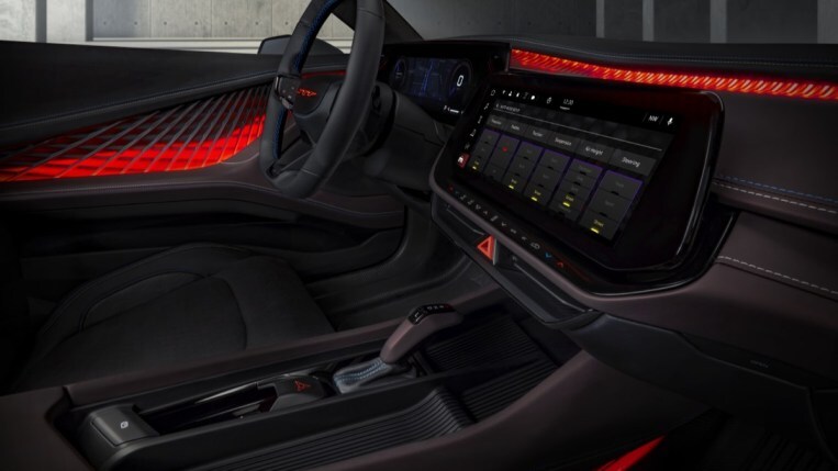 The pistol-grip shifter of the Dodge Charger Daytona SRT Concept