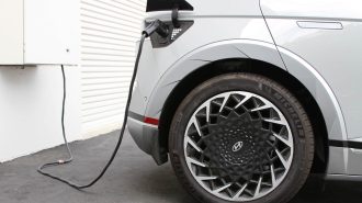 A Hyundai Ioniq 5 charging