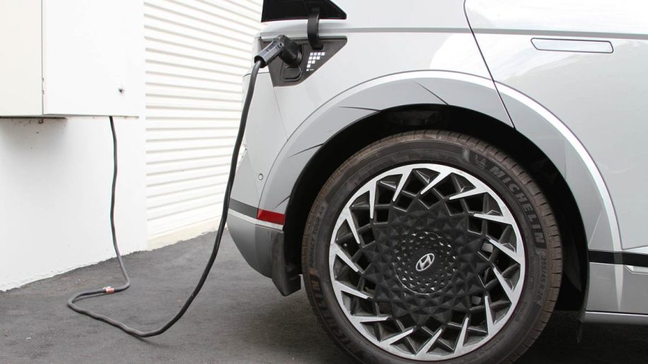 A Hyundai Ioniq 5 charging
